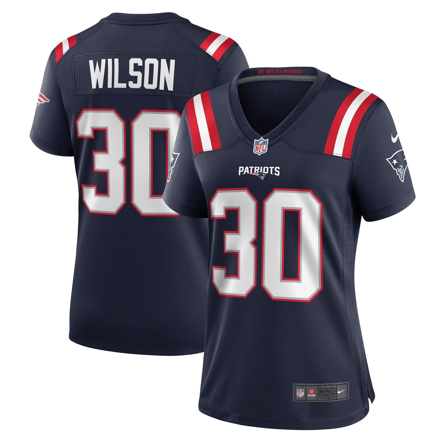 Women's Nike Mack Wilson Navy New England Patriots Game Jersey
