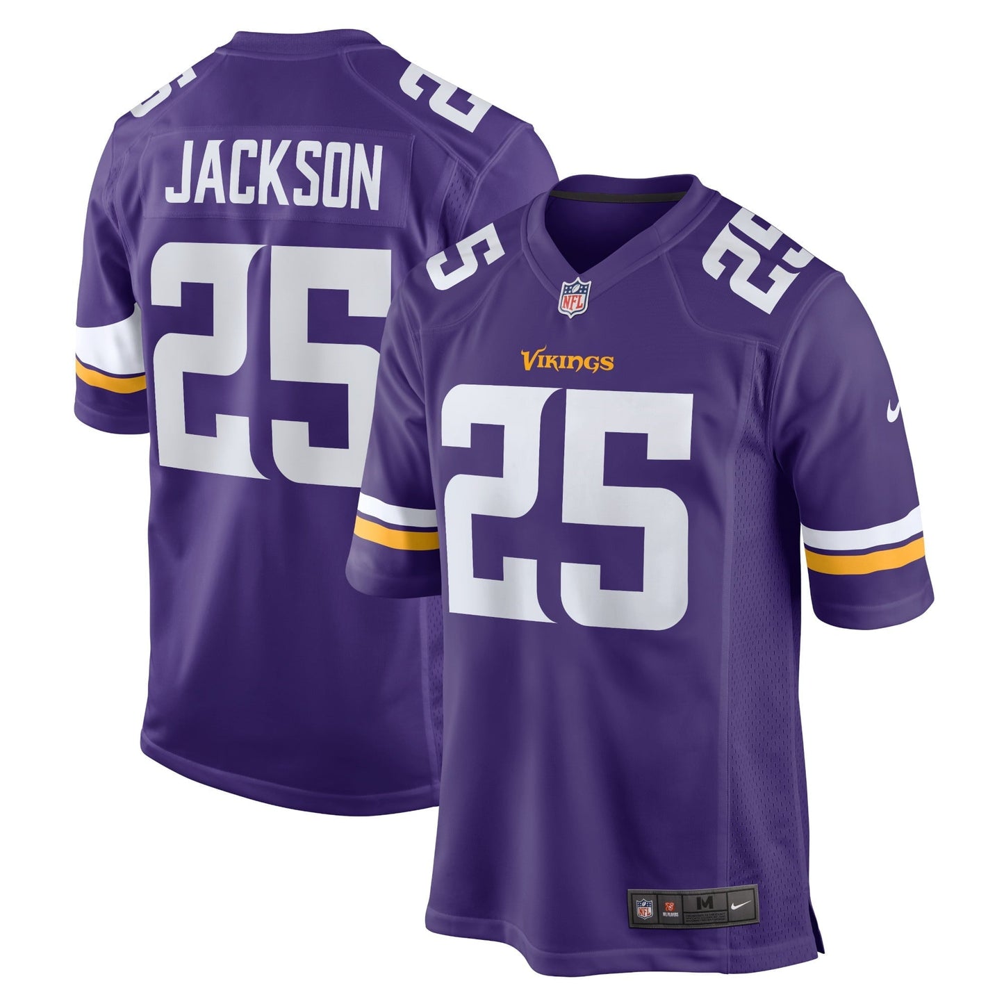 Men's Nike Theo Jackson Purple Minnesota Vikings Home Game Player Jersey
