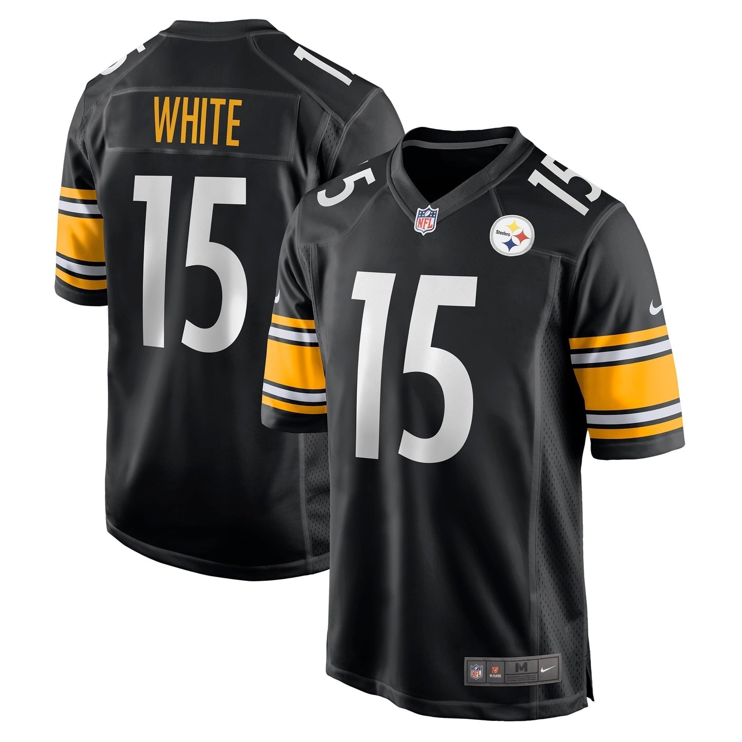 Men's Nike Cody White Black Pittsburgh Steelers Game Jersey