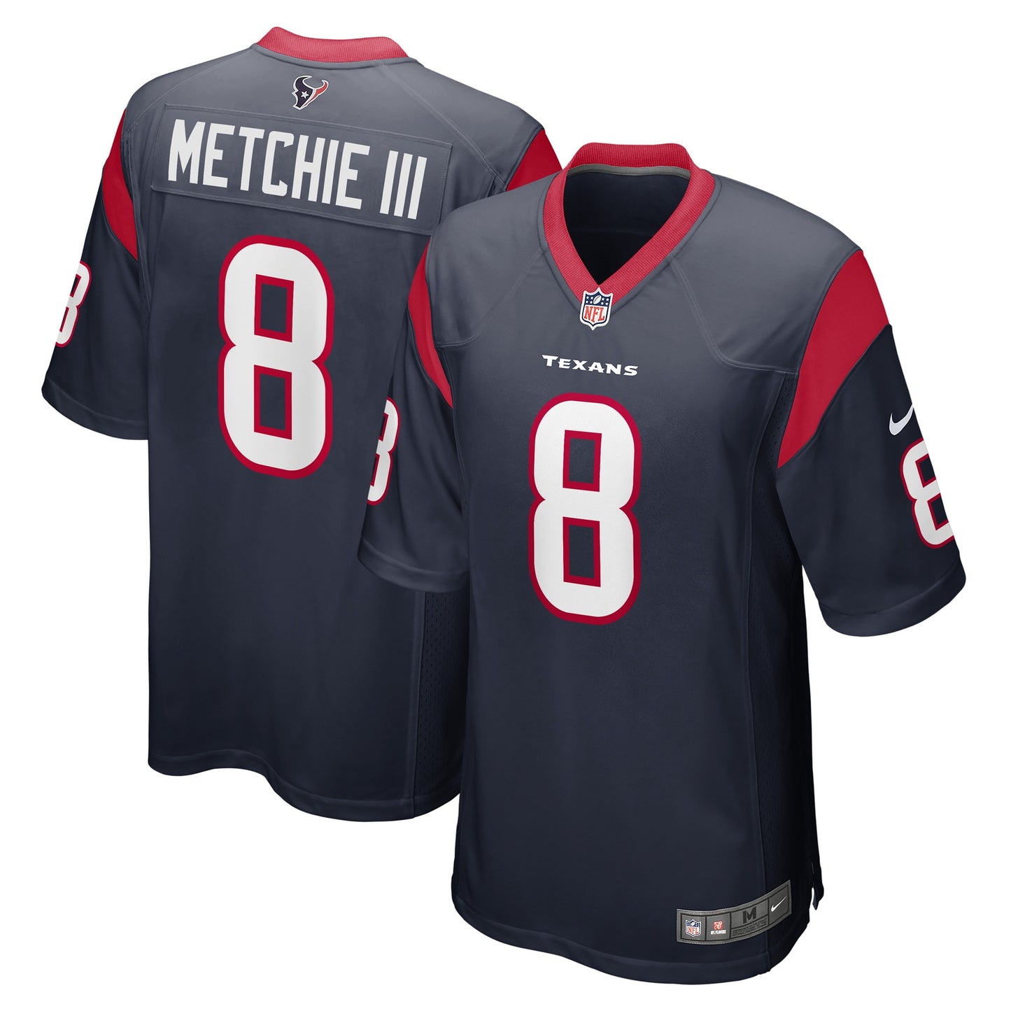 John Metchie III Houston Texans Nike Game Player Jersey - Navy