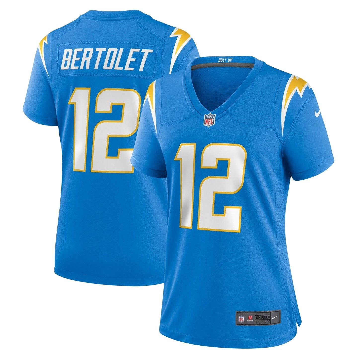 Women's Nike Taylor Bertolet Powder Blue Los Angeles Chargers Home Game Player Jersey