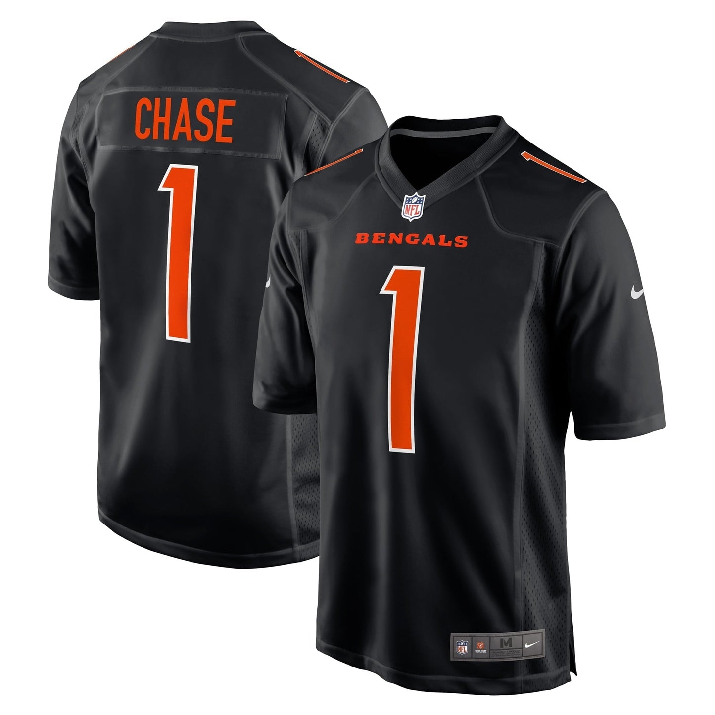 Men's Nike Ja'Marr Chase Black Cincinnati Bengals Game Fashion Jersey