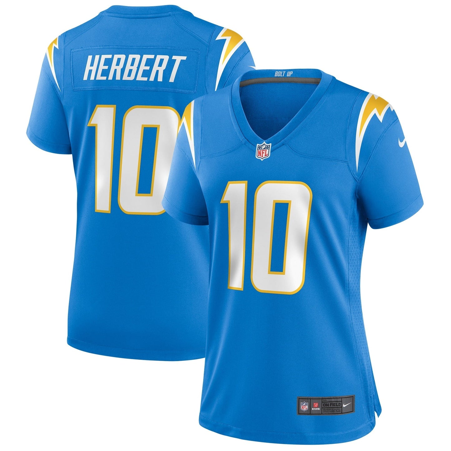 Women's Nike Justin Herbert Powder Blue Los Angeles Chargers Player Game Jersey
