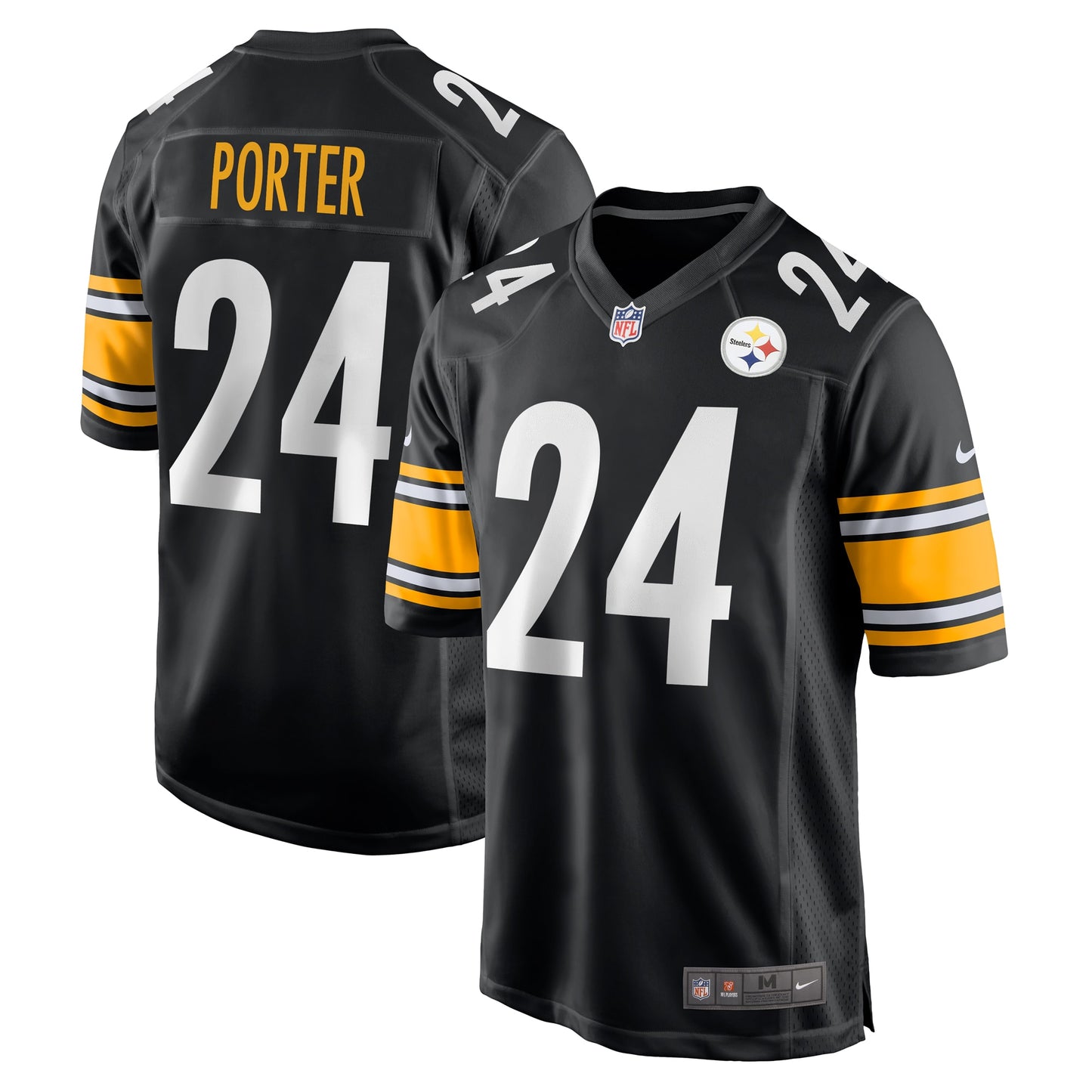 Joey Porter Jr. Pittsburgh Steelers Nike 2023 NFL Draft Pick Game Jersey - Black