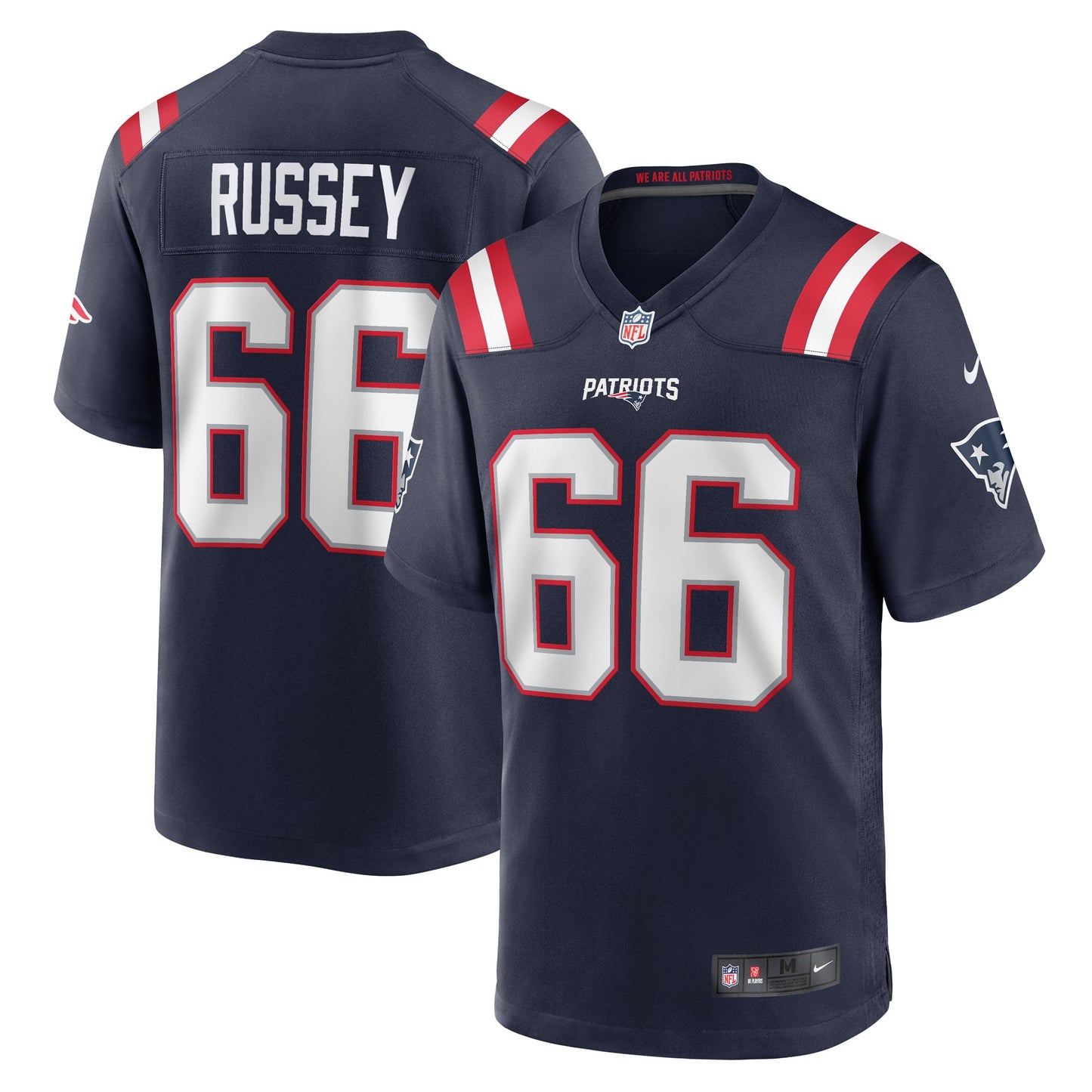 Kody Russey New England Patriots Nike Game Player Jersey - Navy