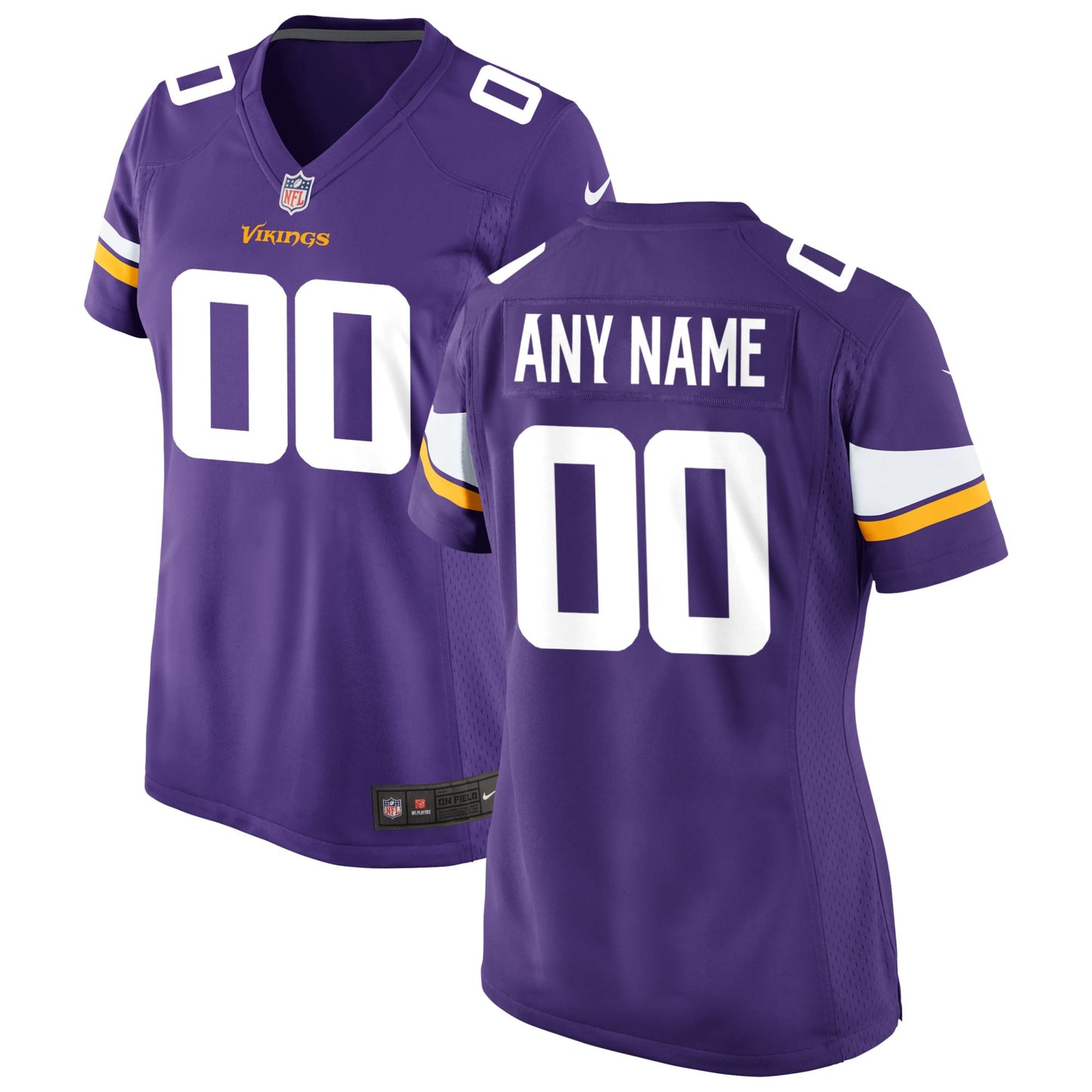 Minnesota Vikings Nike Women's Custom Game Jersey - Purple