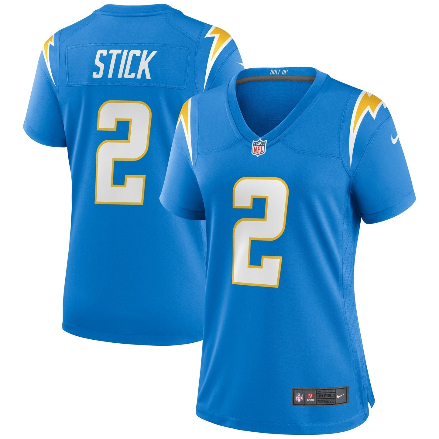 Women's Nike Easton Stick Powder Blue Los Angeles Chargers Game Jersey