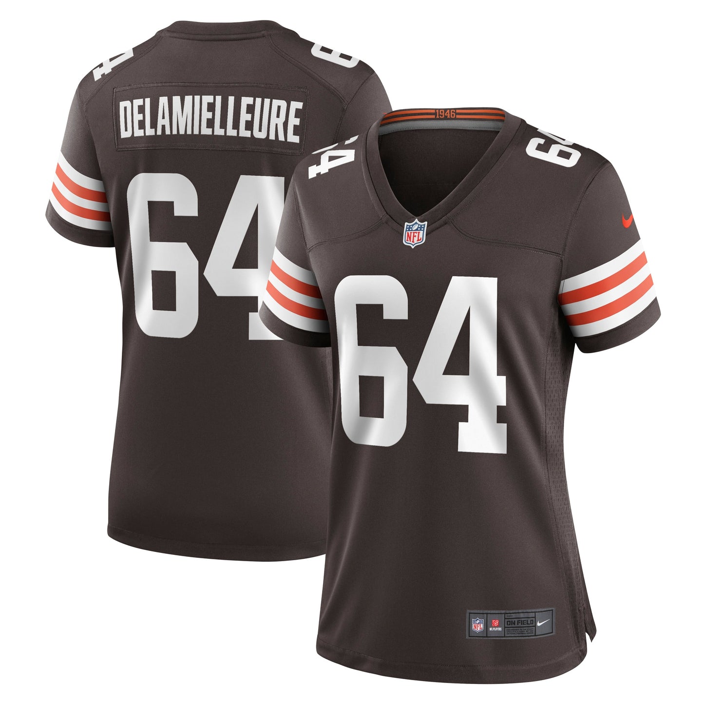 Joe DeLamielleure Cleveland Browns Nike Women's Game Retired Player Jersey - Brown