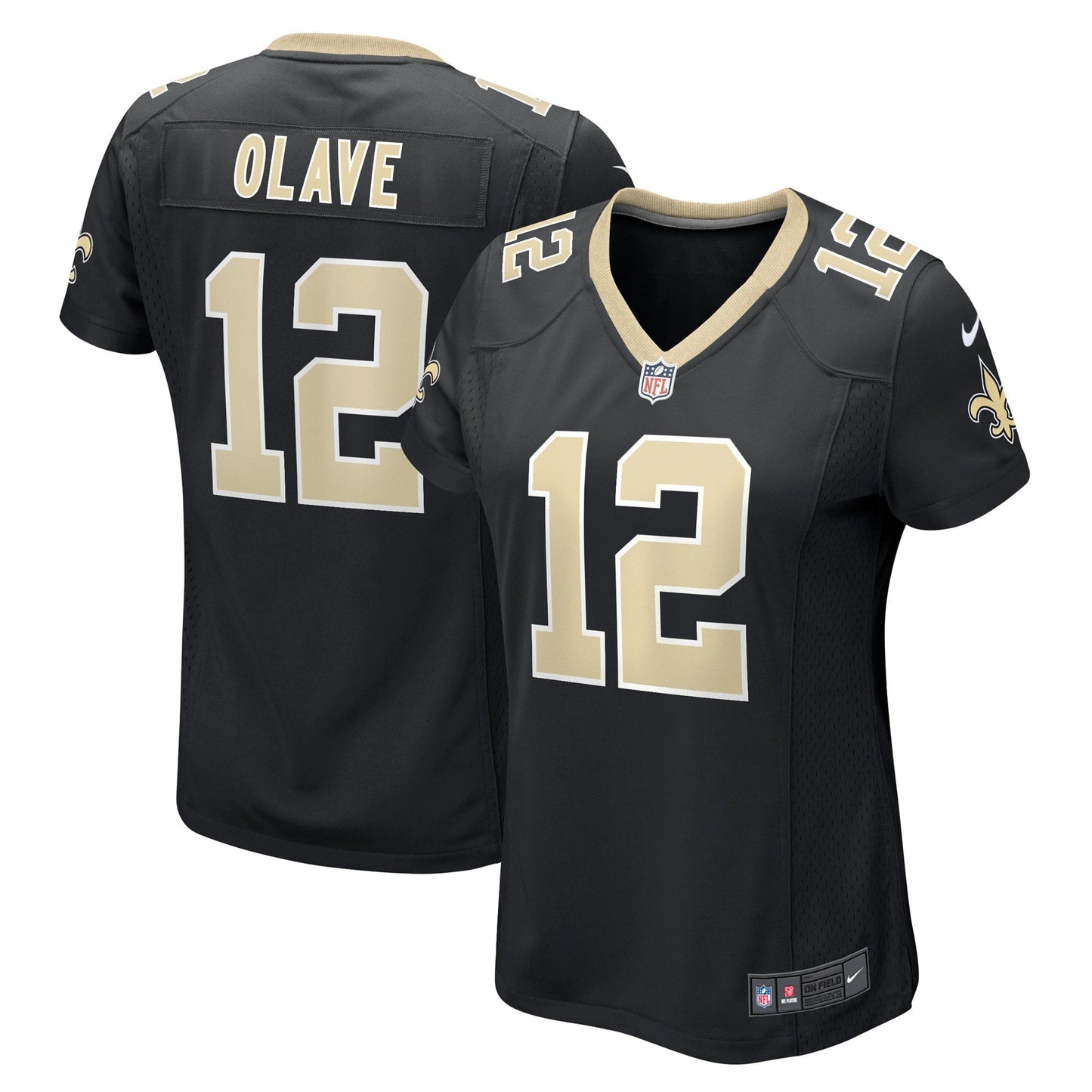 Women's Nike Chris Olave Black New Orleans Saints Game Player Jersey