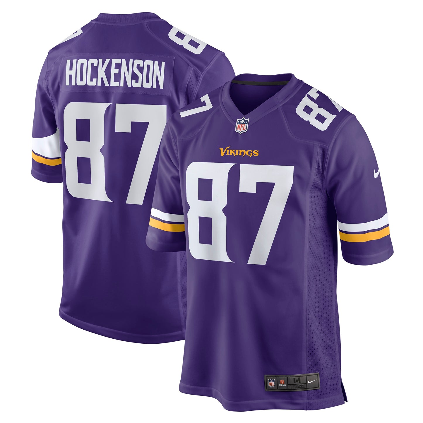 T.J. Hockenson Minnesota Vikings Nike Game Player Jersey - Purple