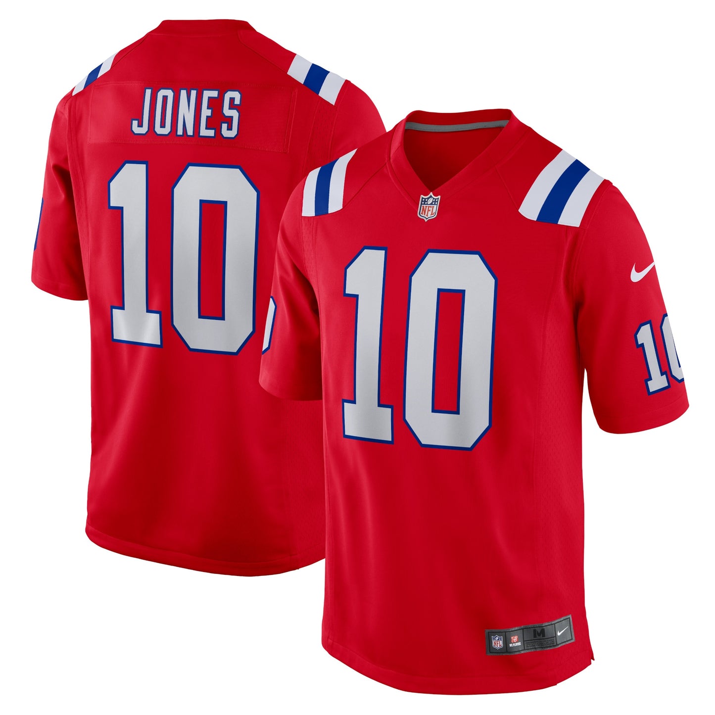 Mac Jones New England Patriots Nike Alternate Game Jersey - Red