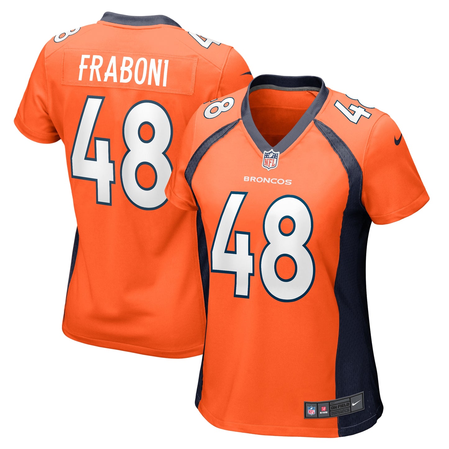 Mitchell Fraboni Denver Broncos Nike Women's Team Game Jersey -  Orange
