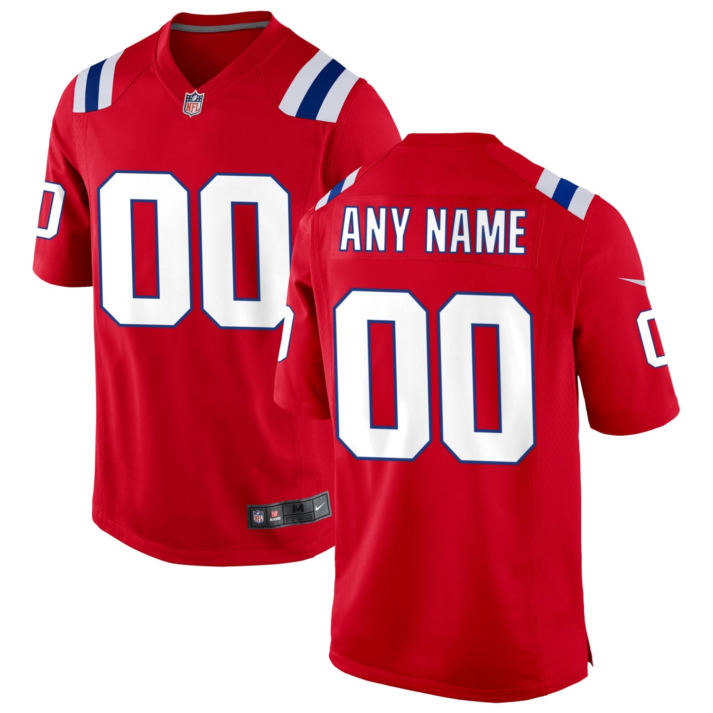 New England Patriots Nike Alternate Custom Jersey - Red