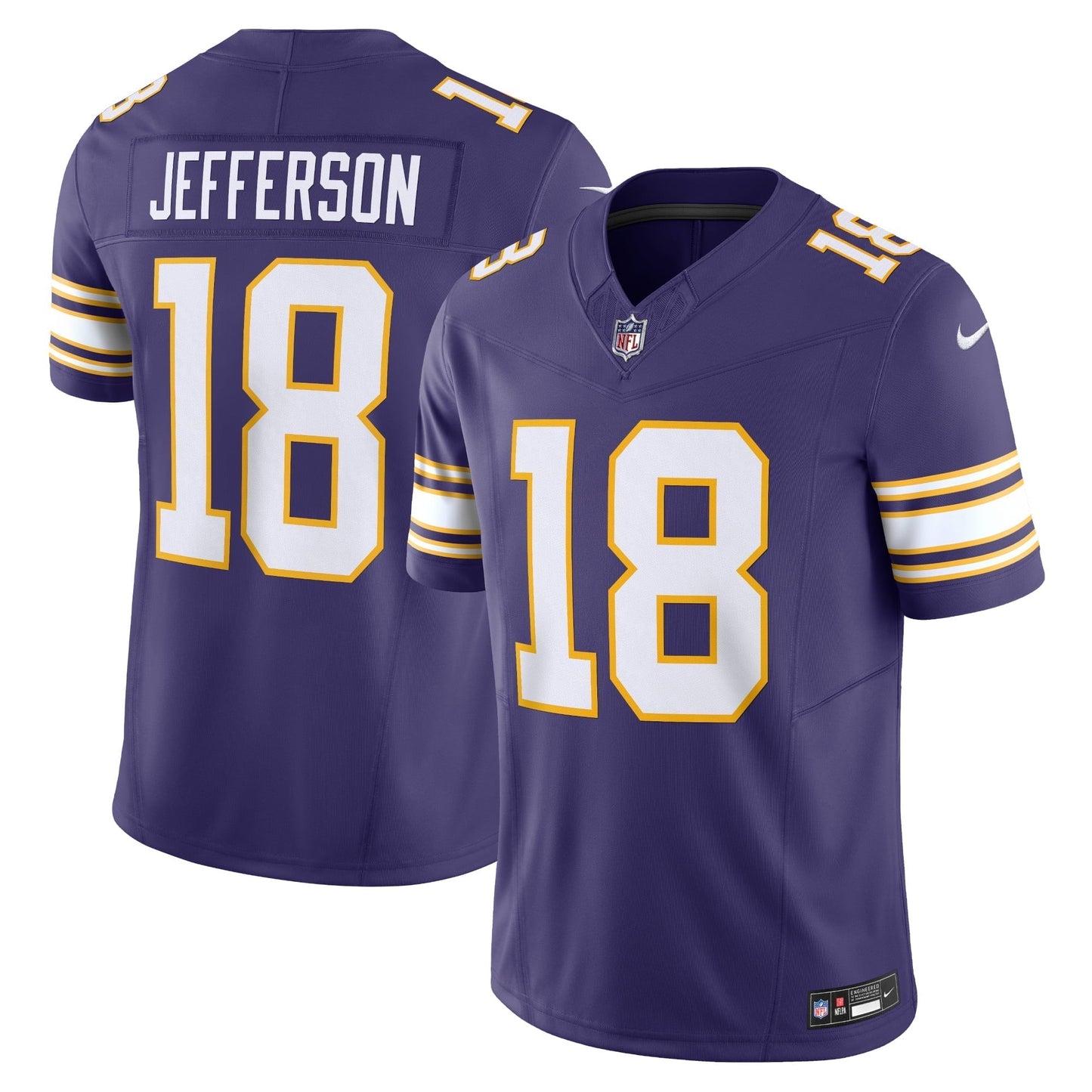 Men's Nike Justin Jefferson Purple Minnesota Vikings Classic Vapor F.U.S.E. Limited Jersey