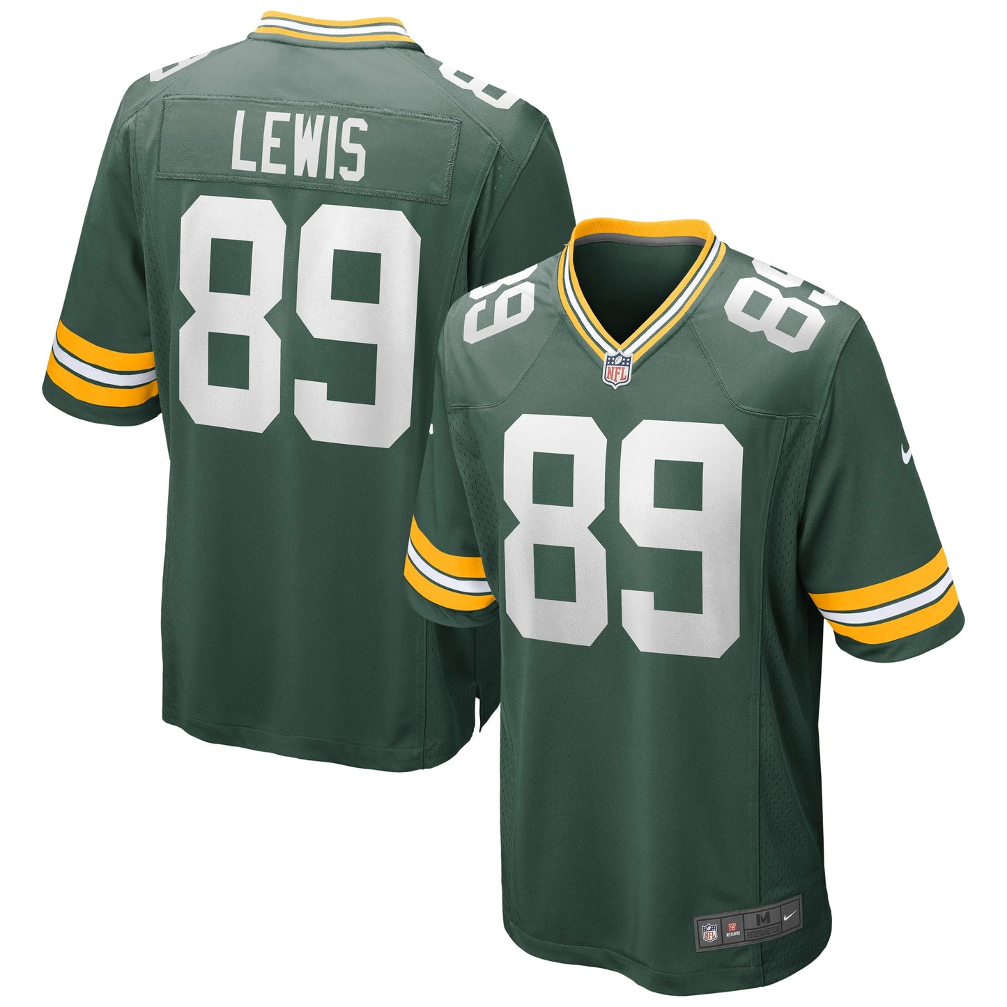 Men's Nike Marcedes Lewis Green Green Bay Packers Game Jersey
