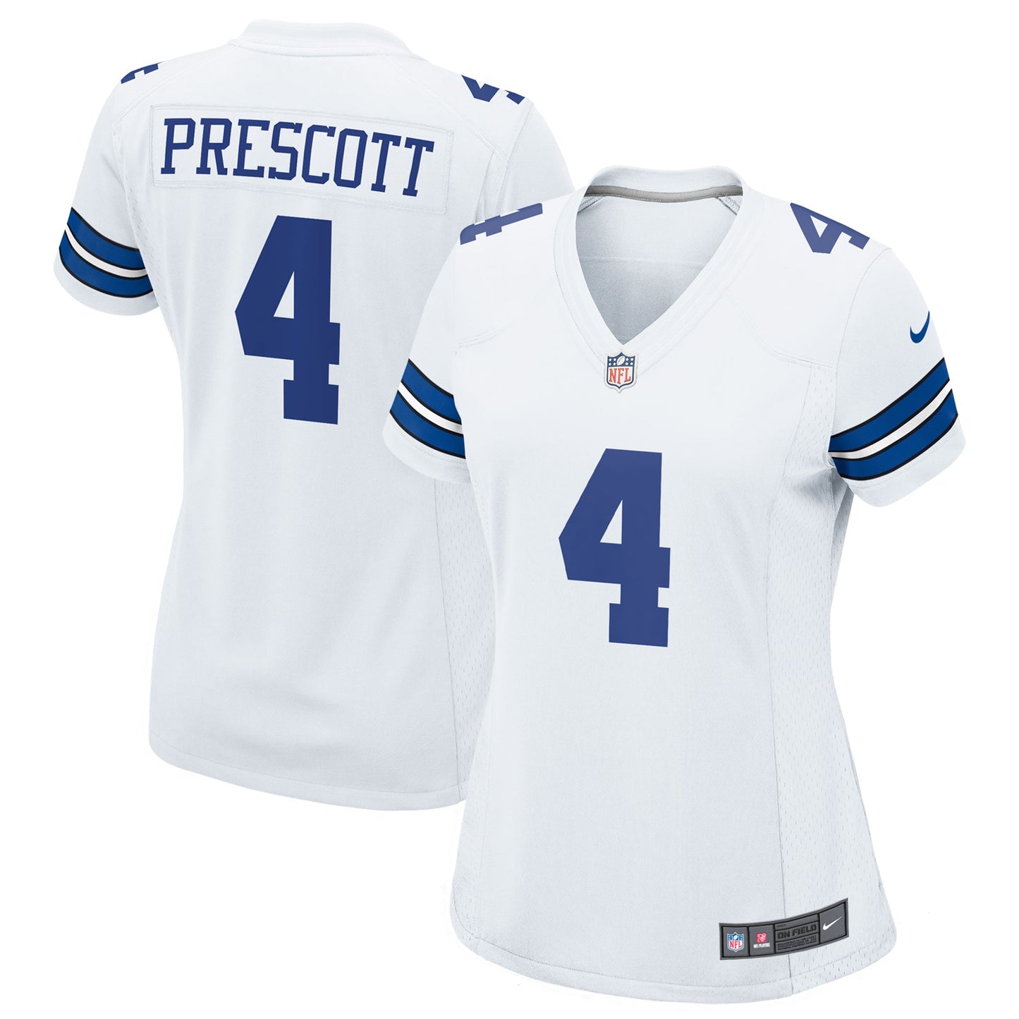 Dak Prescott Dallas Cowboys Nike Women's Team Game Jersey - White