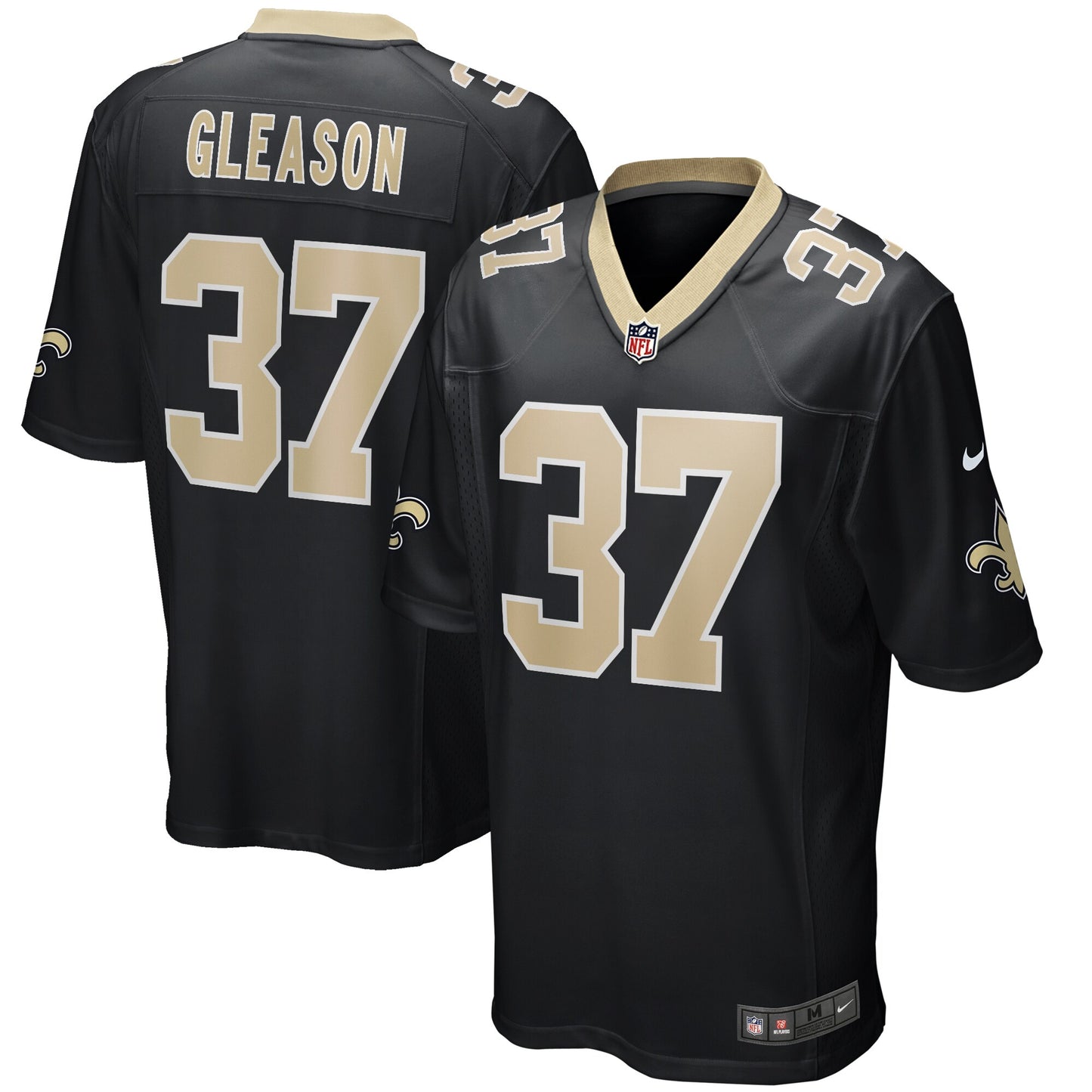 Steve Gleason New Orleans Saints Nike Game Retired Player Jersey - Black