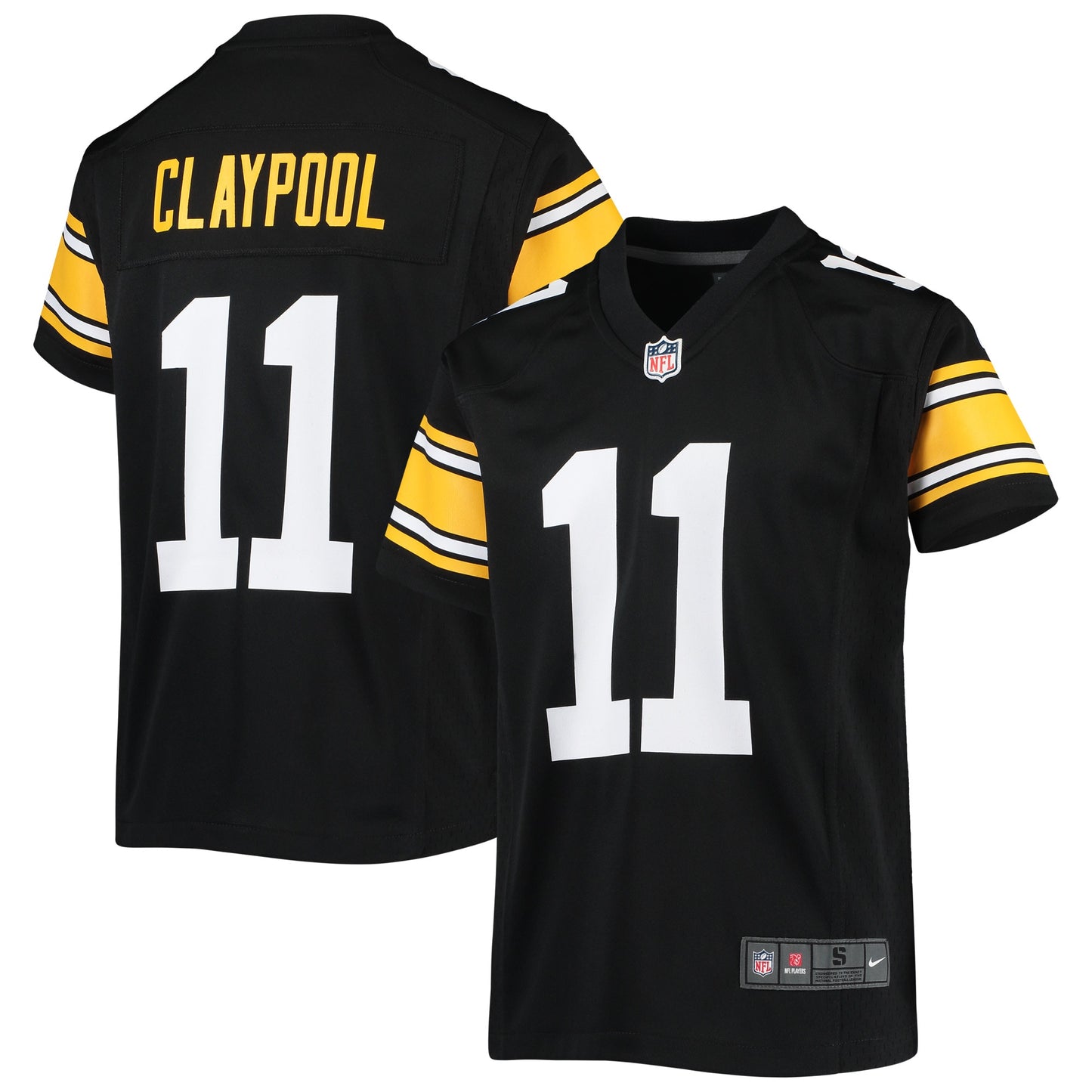 Chase Claypool Pittsburgh Steelers Nike Youth Alternate Game Jersey - Black