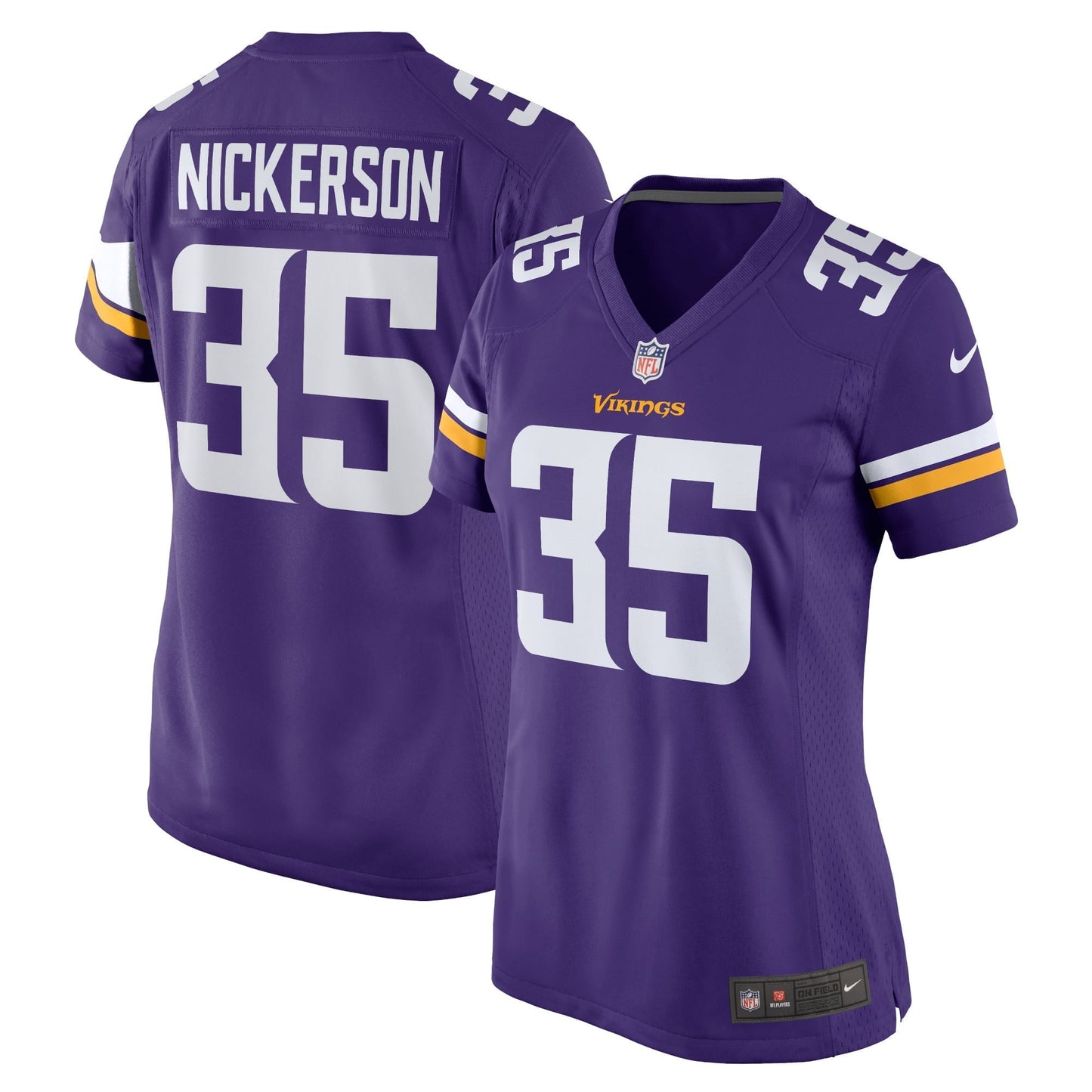 Women's Nike Parry Nickerson Purple Minnesota Vikings Home Game Player Jersey
