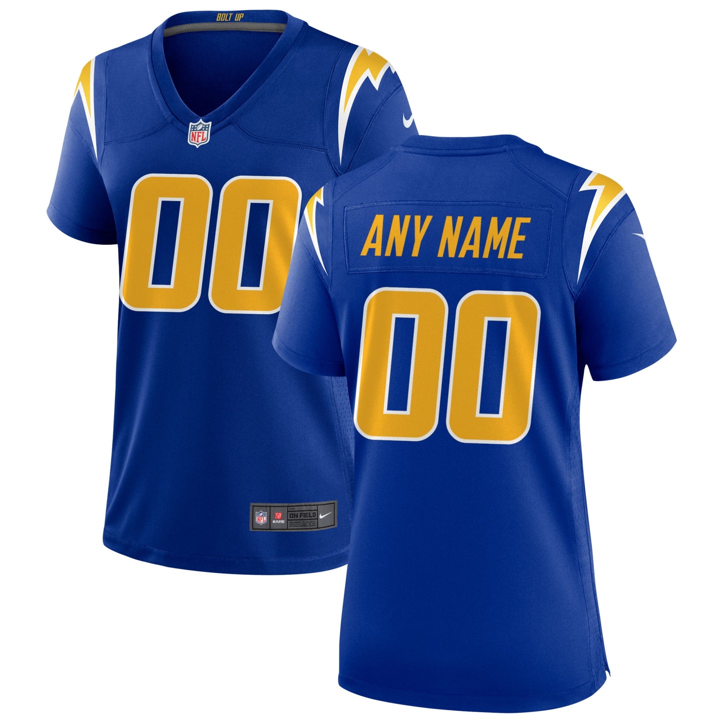 Los Angeles Chargers Nike Women's Alternate Custom Game Jersey - Royal