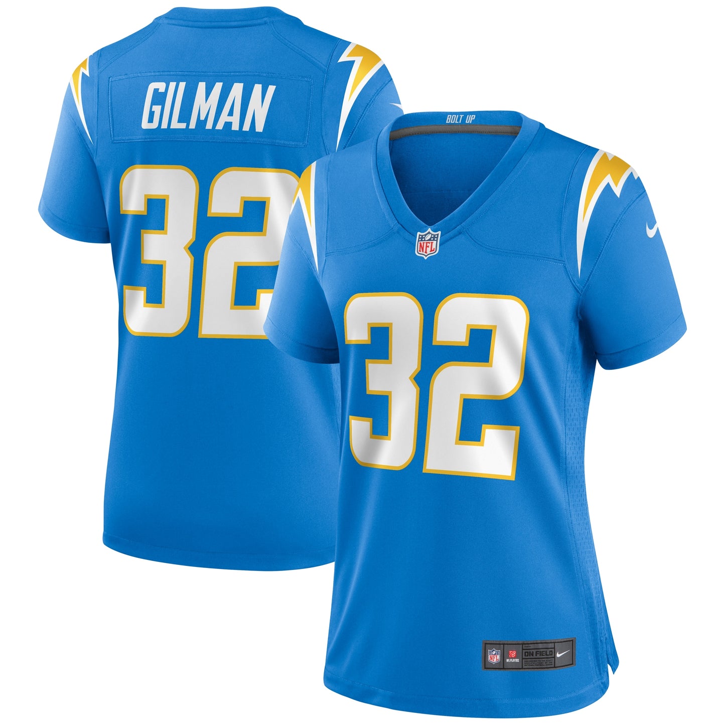 Alohi Gilman Los Angeles Chargers Nike Women's Game Jersey - Powder Blue