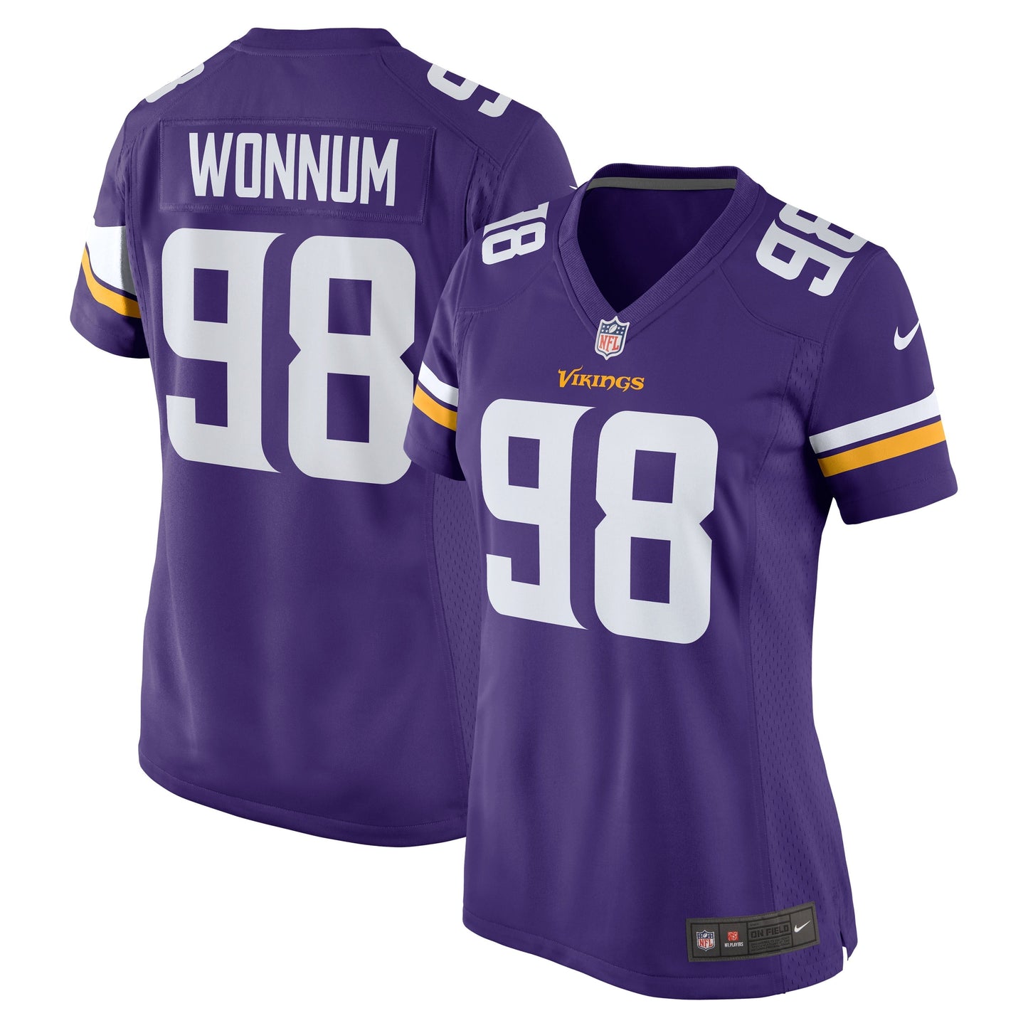 Women's Nike D.J. Wonnum Purple Minnesota Vikings Team Game Jersey